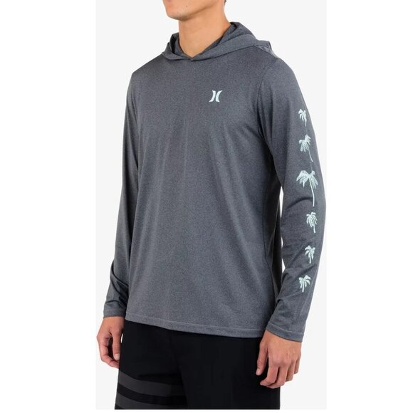 Hurley Men's Icon Palm Long Sleeve Surf Shirt - Picture 3 of 12